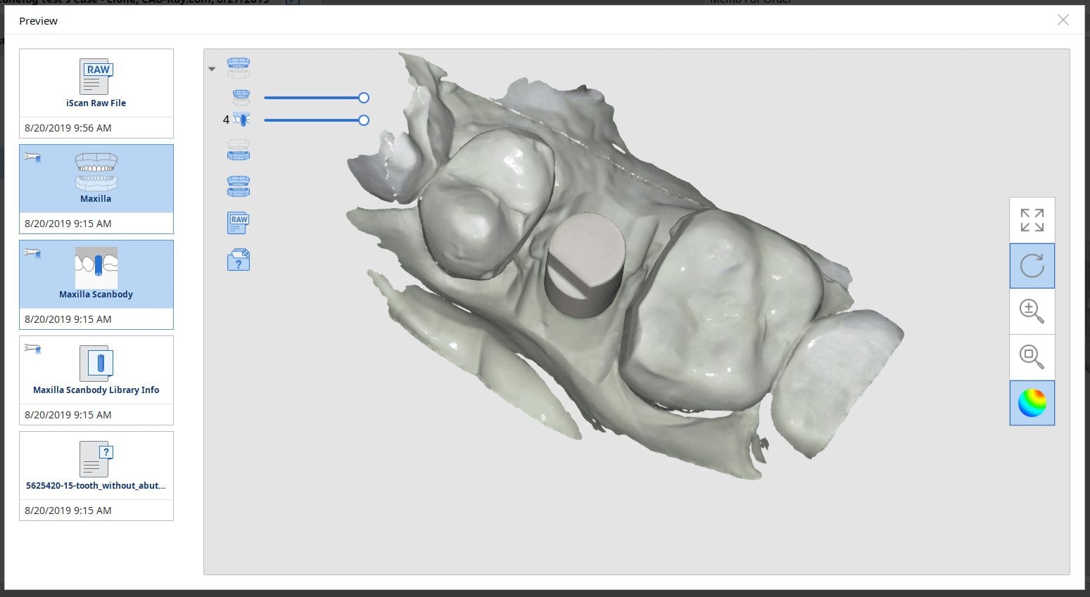 conelog hybrid and tibase abutment testing