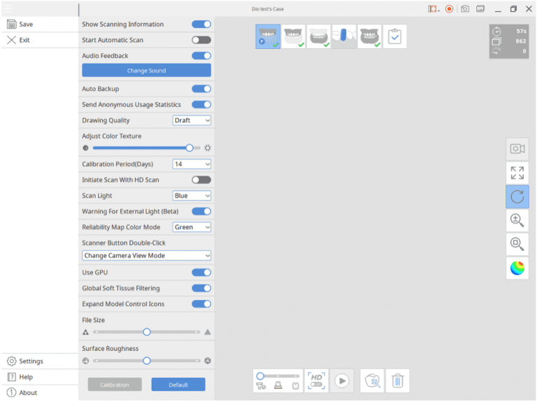 Medit iScan Settings Overview