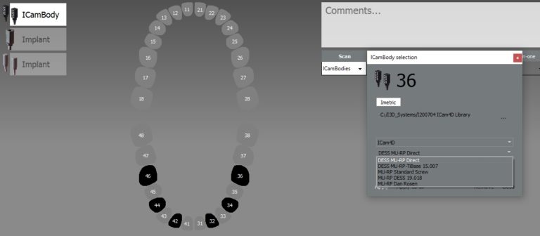 Screw Selection for Multi-Unit Abutment for iCAM photogrammetry