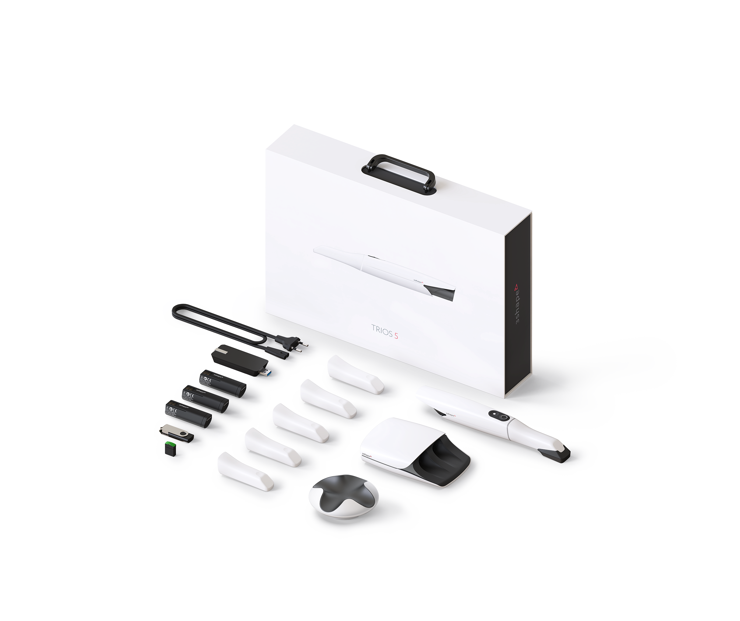3Shape TRIOS 5 Wireless box contents