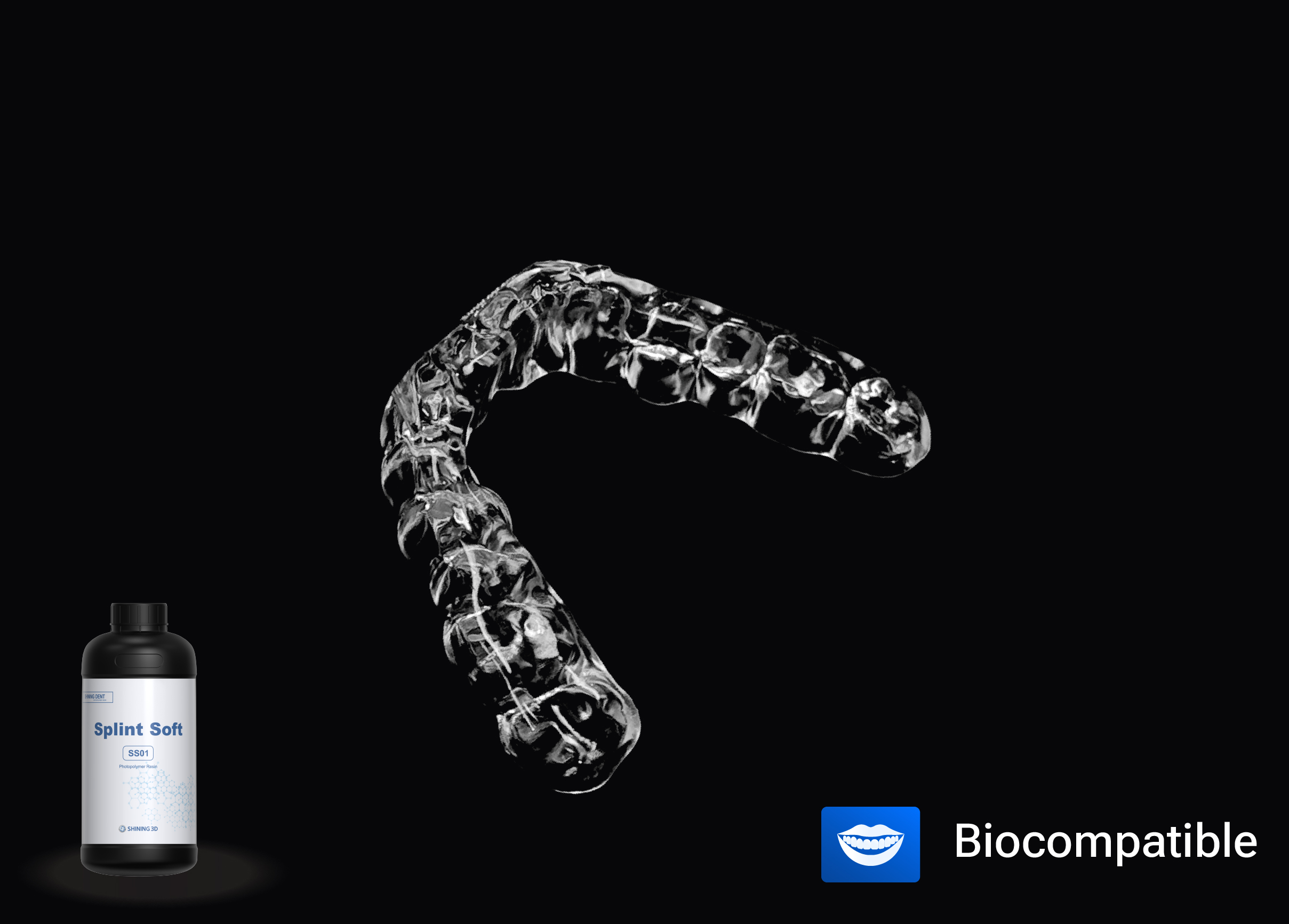 Shining 3D Soft Occlusal Splint Resin SS01 (1 kg)