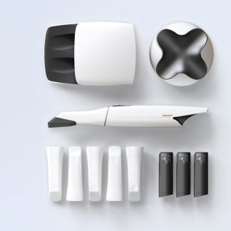 3Shape TRIOS 5 accessories laid out