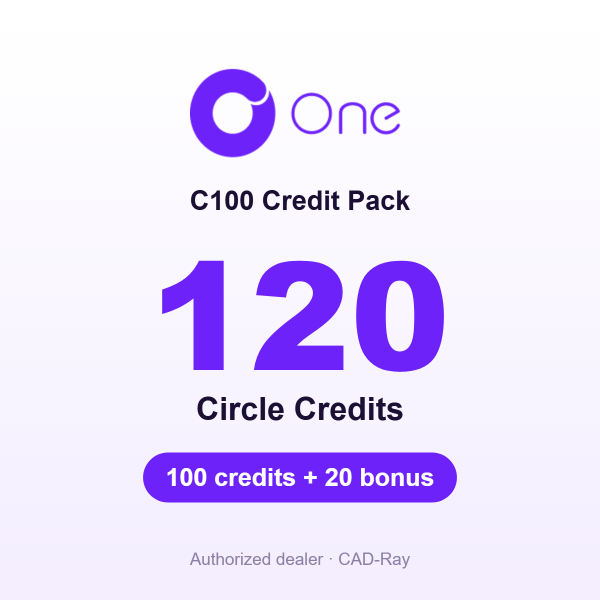 circle one credits c100