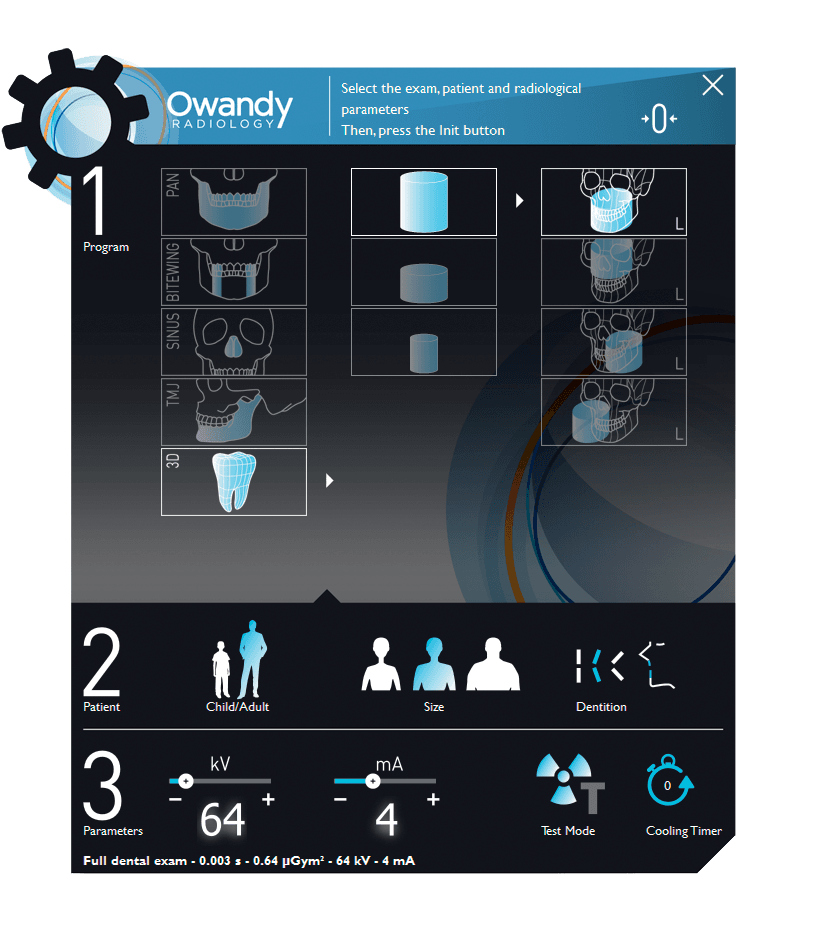 Owandy I-Max touch interface