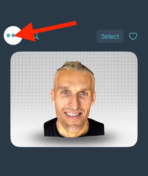 Tap the menu button at top left