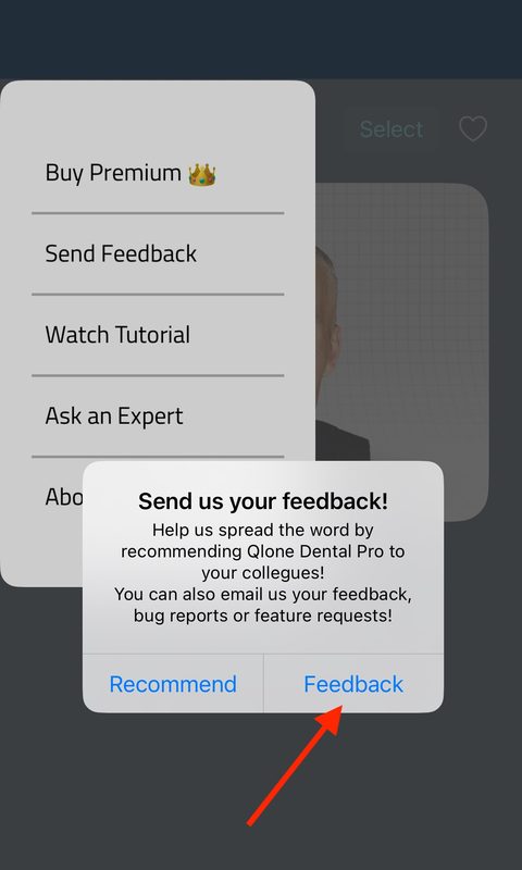 Tap Feedback in the pop-up