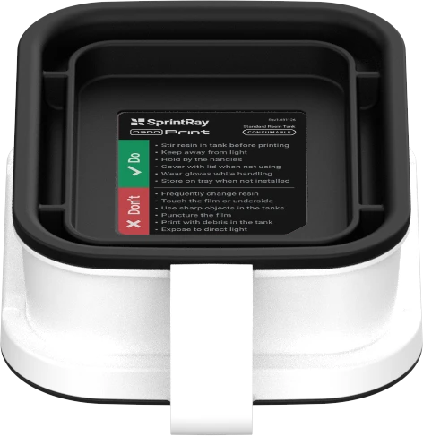 SprintRay NanoPrint Standard Resin Tank